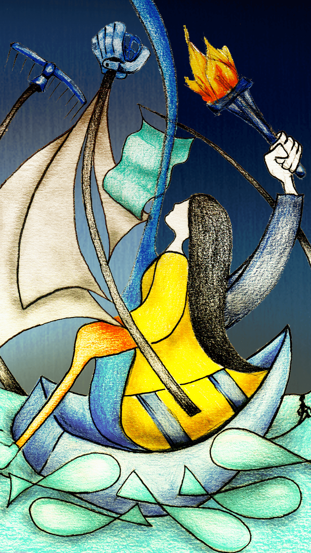 Ilustración de la novela "El Gaspar".